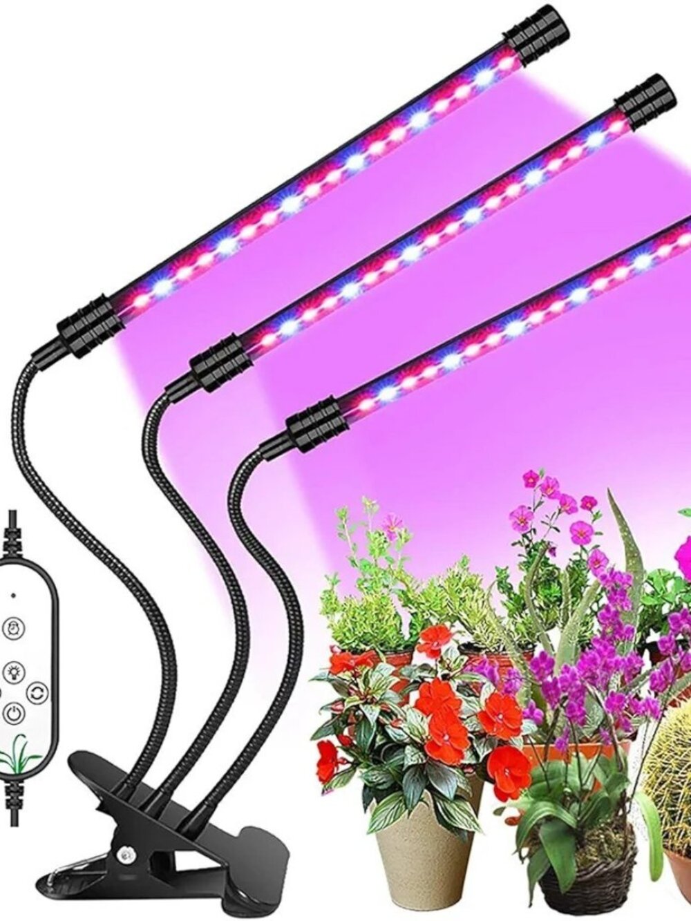 20W/60W/80W USB LED Plant Grow Lights 3 Heads Red/Blue Spectrum for IndoorPlants